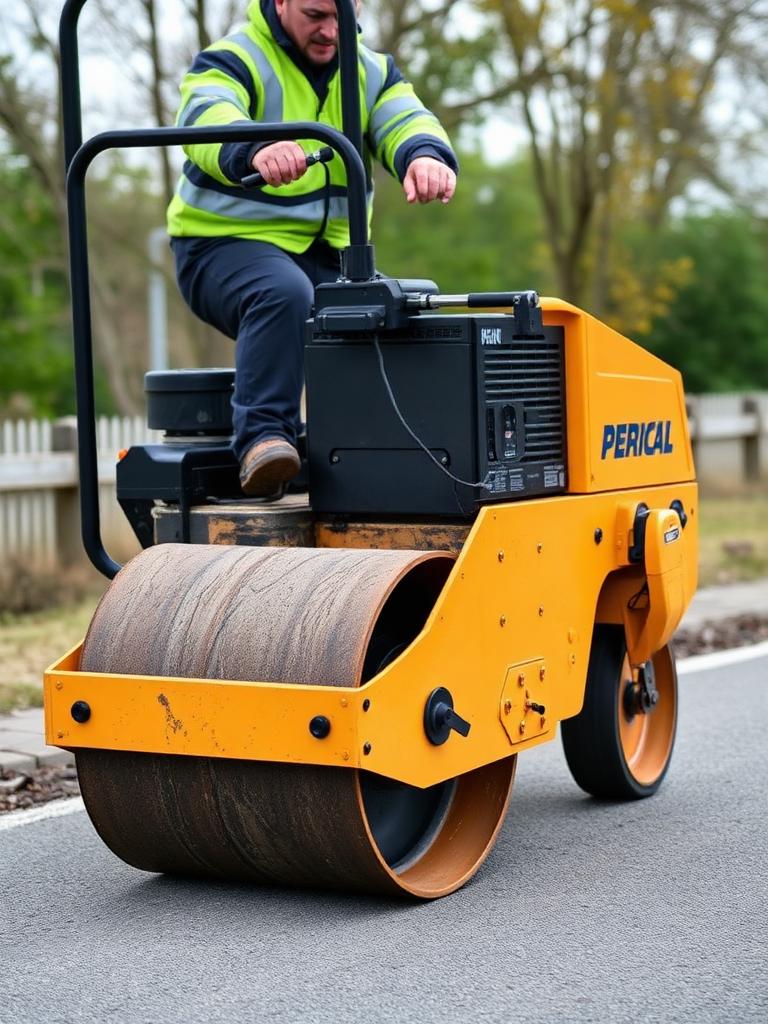 Vibrating roller for compaction hire